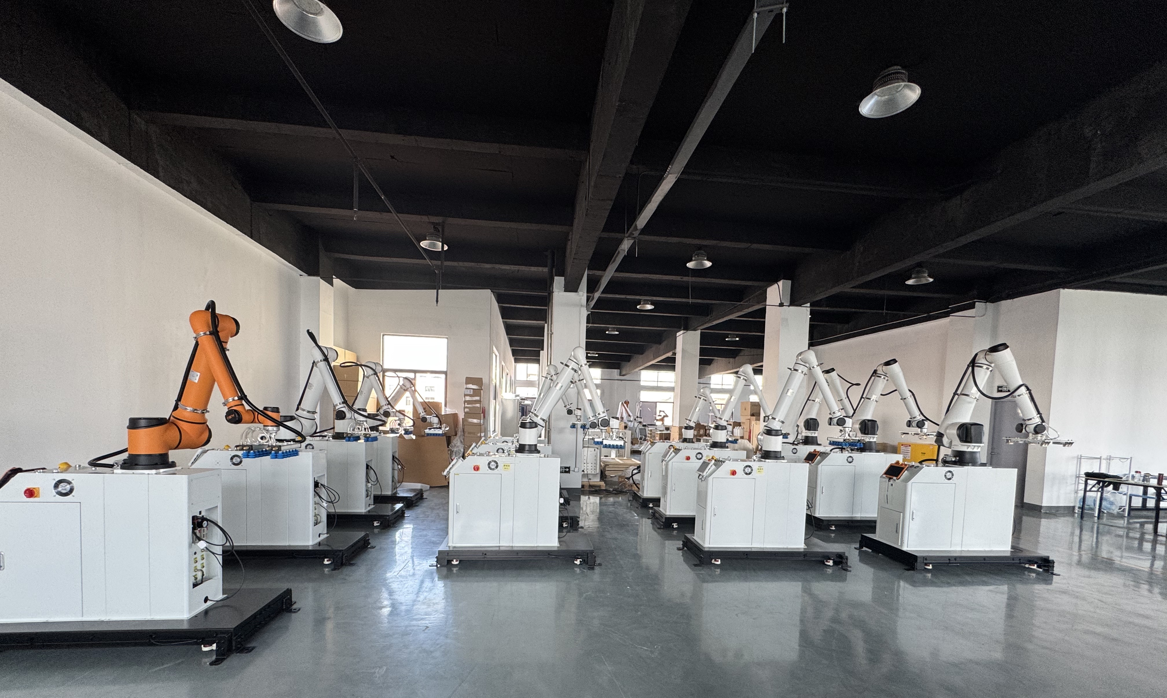 Palletizing robot cell